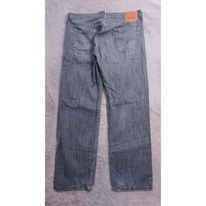 Levis 569 Jeans Mens 36x34 Grunge Baggy Skater Distressed Blue Denim Loose Fit